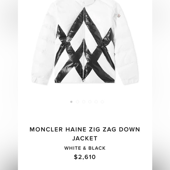 ❌ SOLD 😍MONCLER HAINE ZIG ZAG DOWN JACKET
WHITE & BLACK - Picture 3 of 15